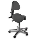 Saddle Stool with Backrest