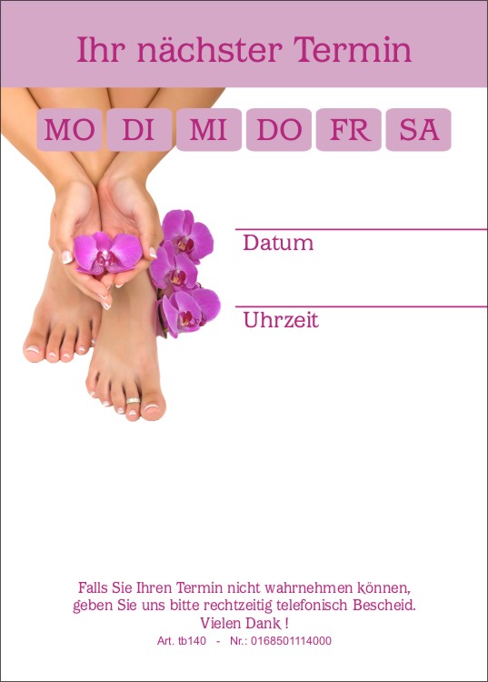  Appointment Cards
