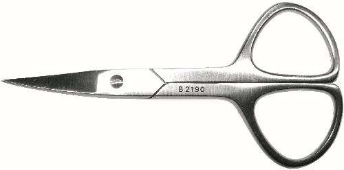 Nagelschere Edelstahl 9 cm gebogen