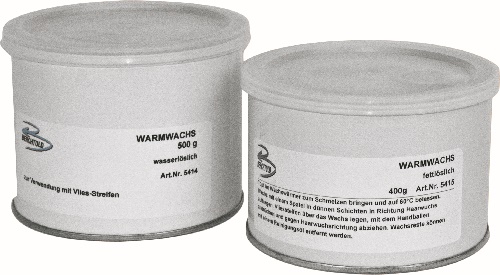 Warm wax, water soluble, 2 x 500 g 