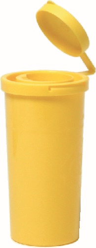 Safety box, for used cannulas , and scalpels