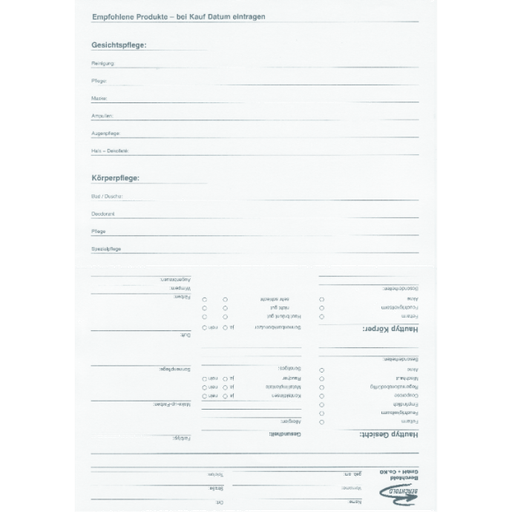 [2501] Cosmetics file cards (100 pcs)