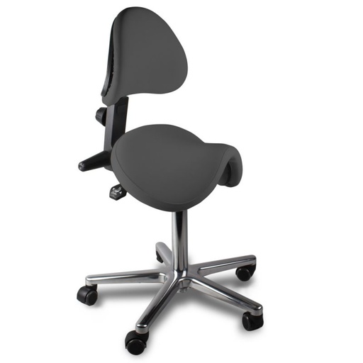 Saddle Stool with Backrest